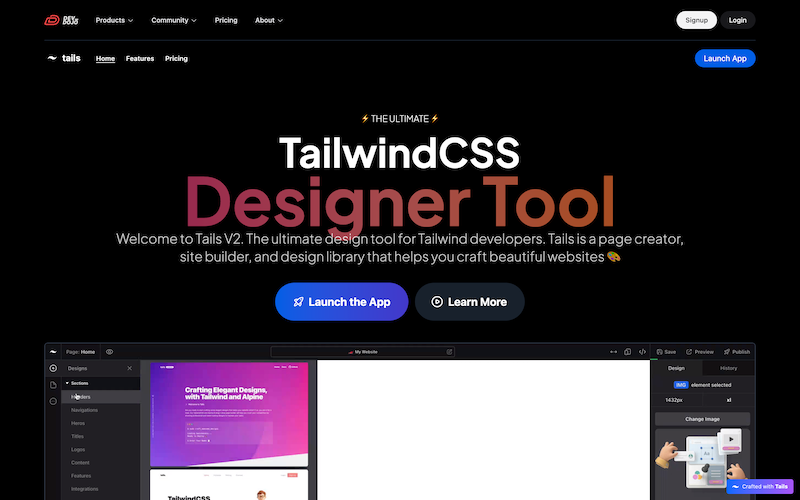 Tails - Tailwind CSS Website Builder 0