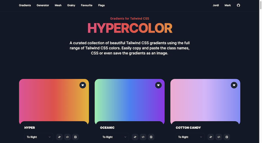 Hypercolor - Gradient Generator