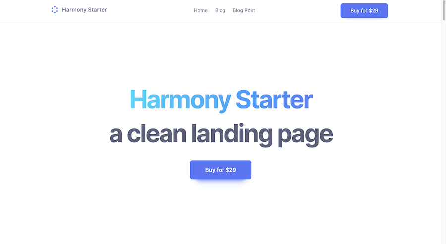Harmony Starter Template 0