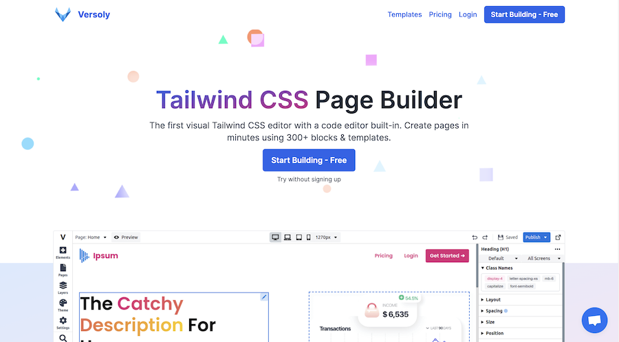 Tailwind CSS Page Builder 0