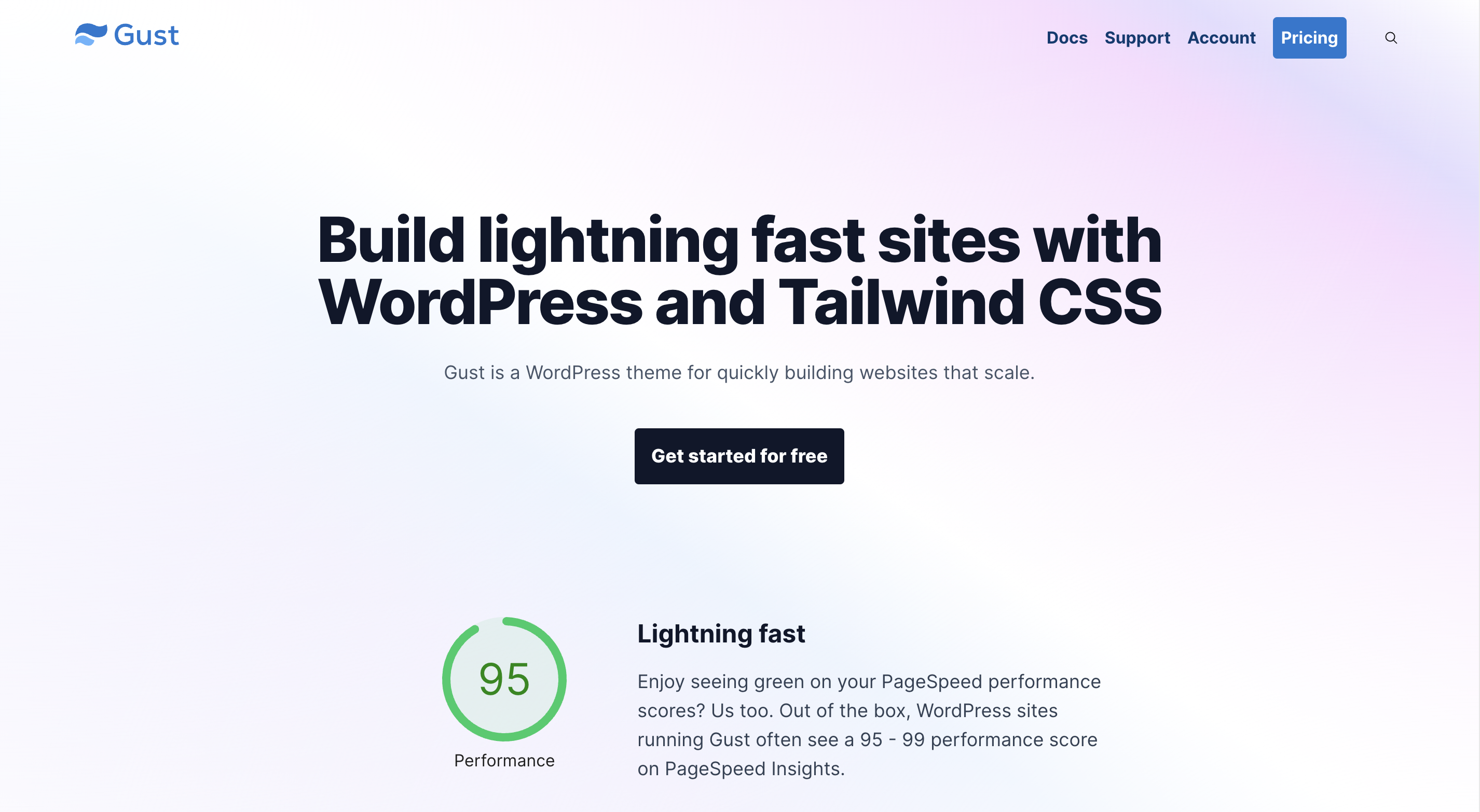 Gust - Tailwind CSS for WordPress 0