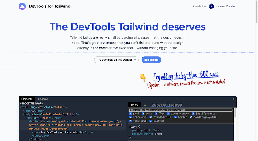 DevTools for Tailwind