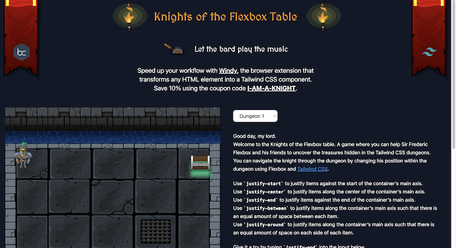 Knights of the Flexbox Table