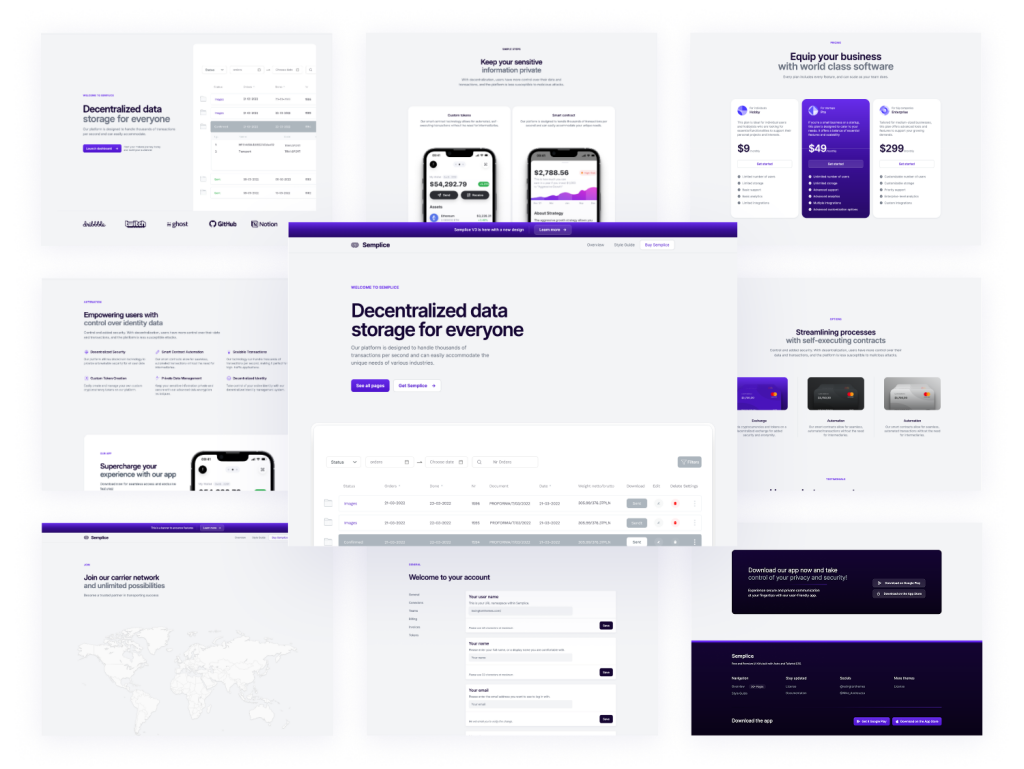 Semplice Astro Landing Template