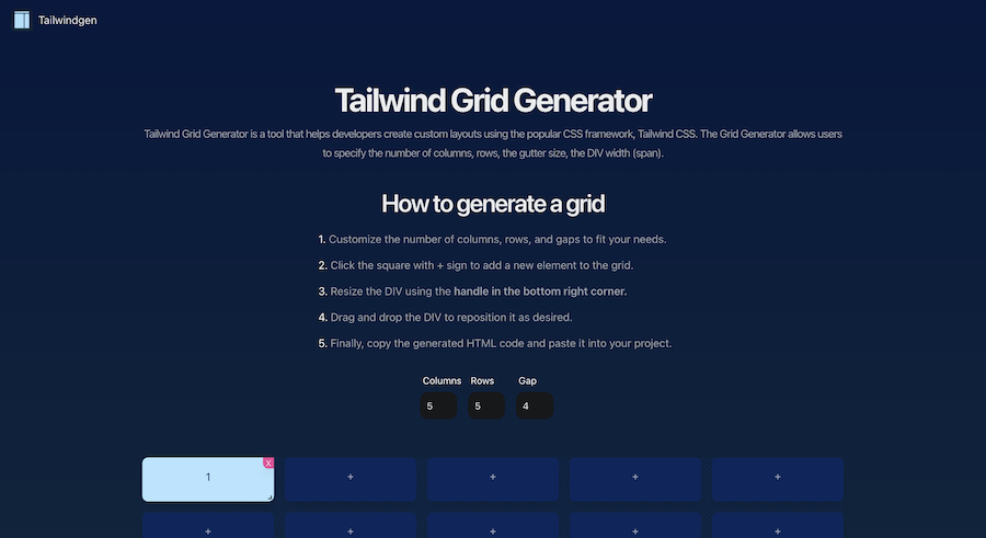 Tailwind grid deals