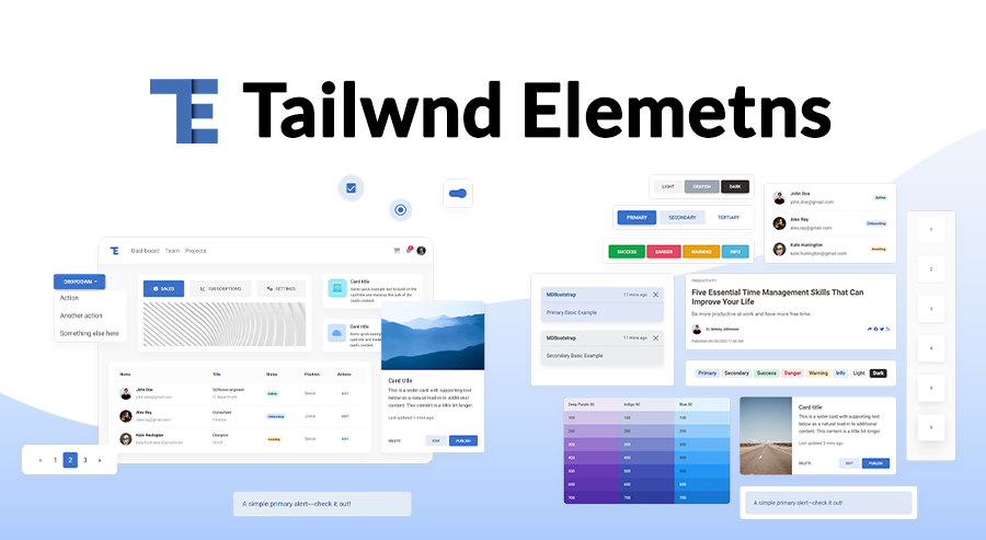 Tailwind Elements UI Kit 1 of 1 images