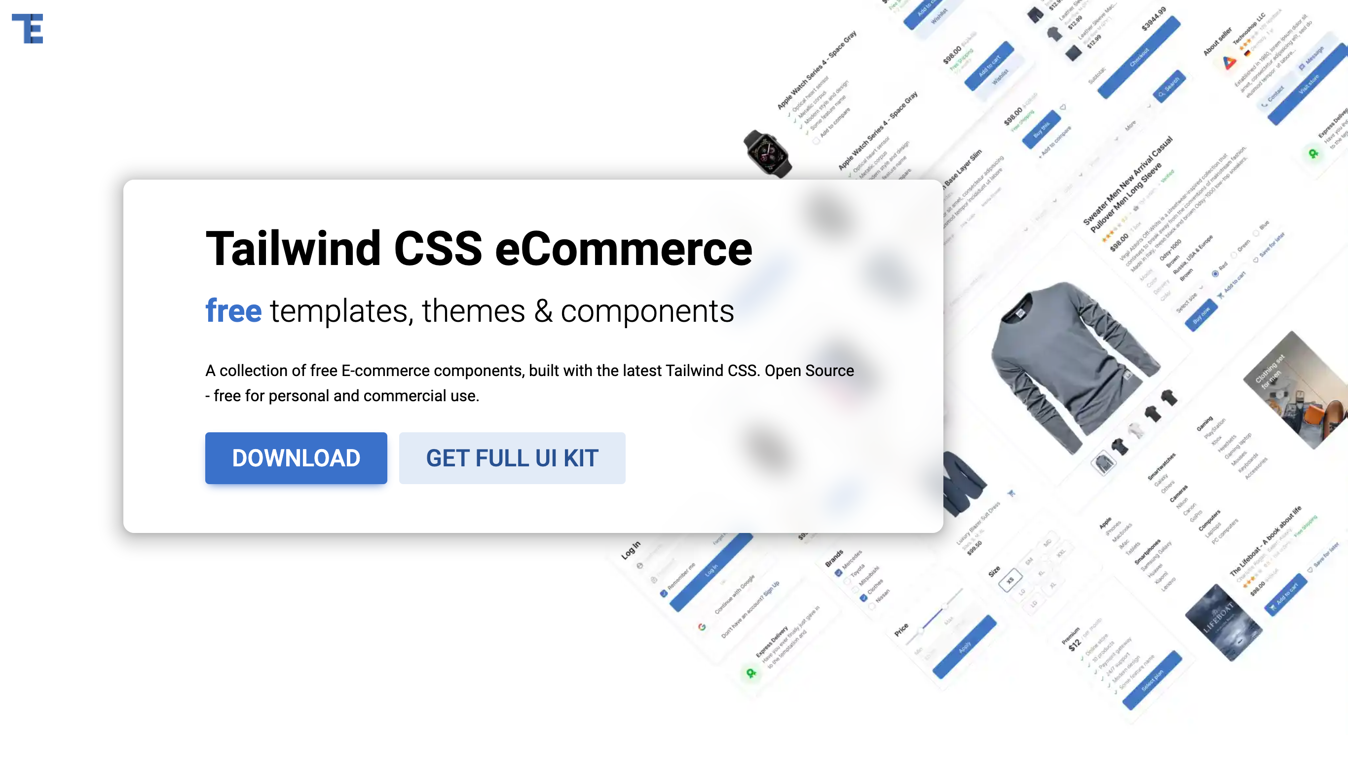 Tailwind CSS eCommerce Components
