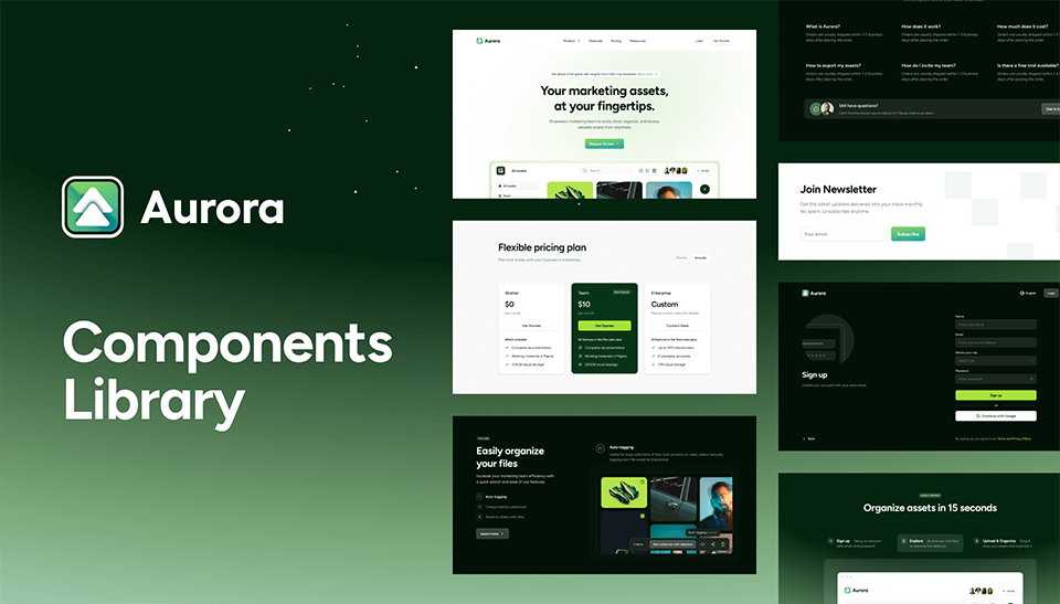 Aurora Landing Template for Tailwind CSS 0