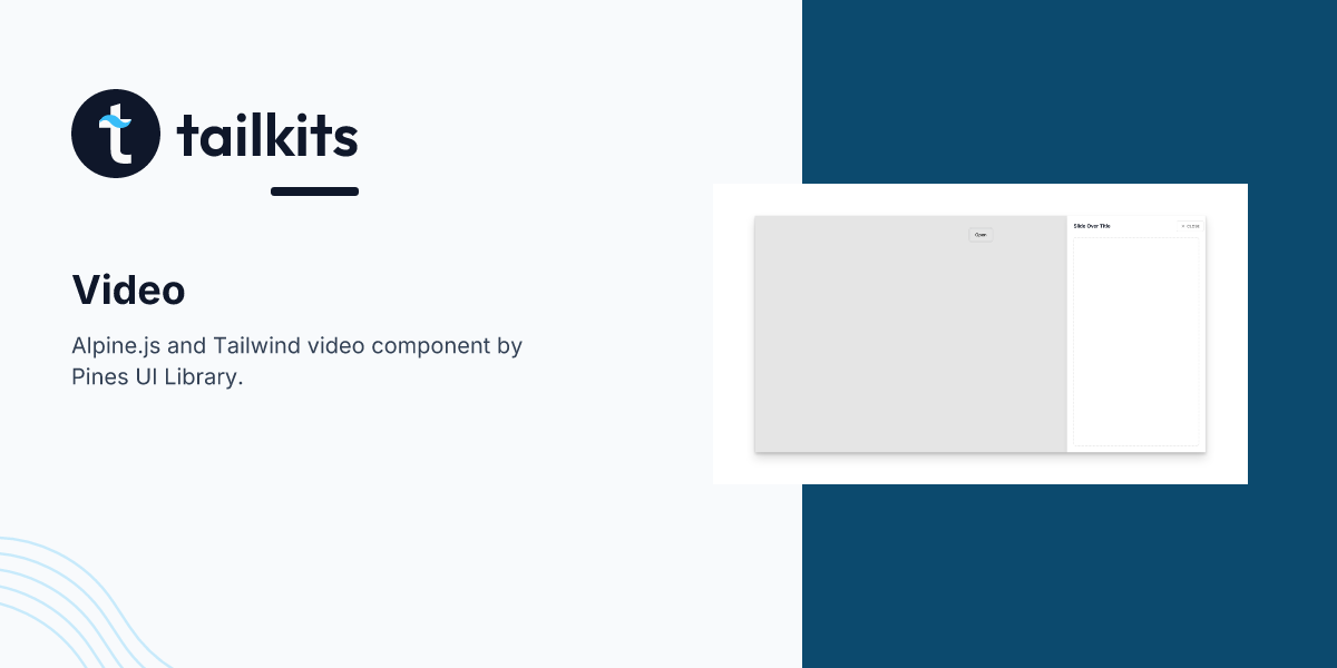 Tailwind Video Component | Free Video Card, Gallery Example | Tailkits