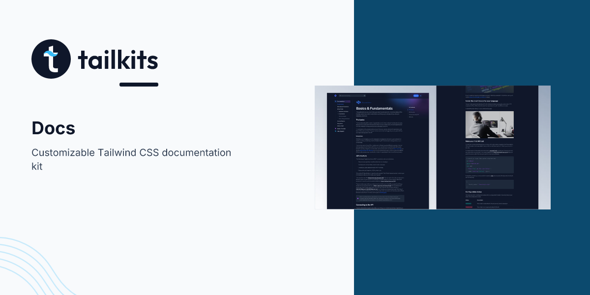 Docs Template by Cruip - Customizable Docs Site | Tailkits