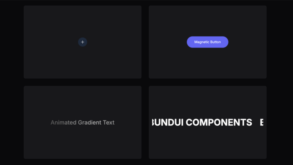 Bundui - Animated Components Image 1