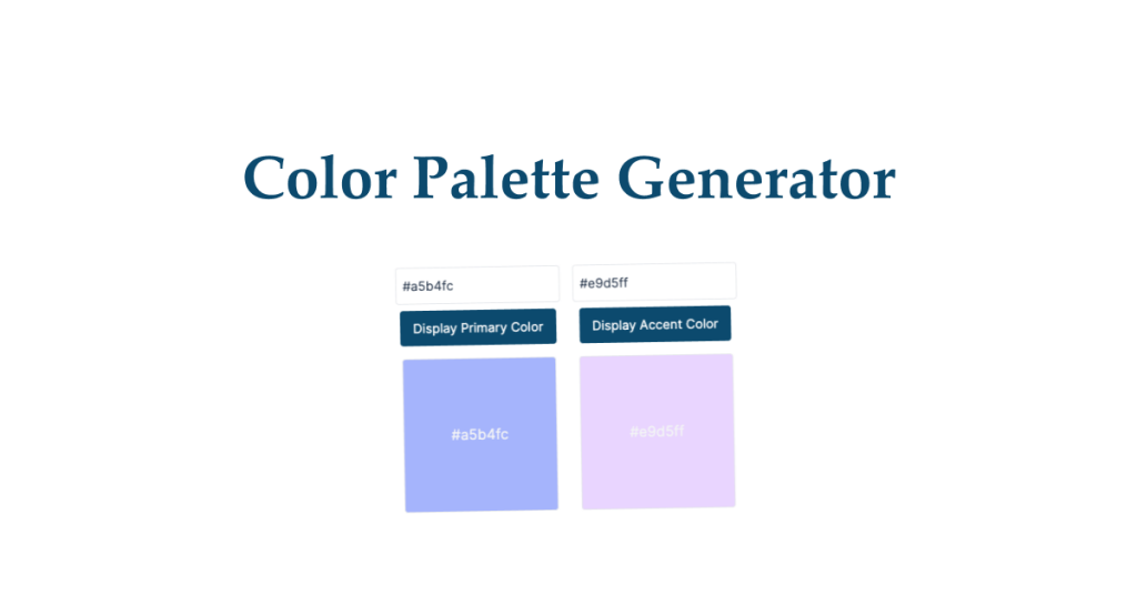 Color Palette Generator