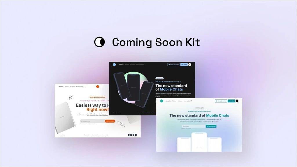 Coming Soon UI Kit