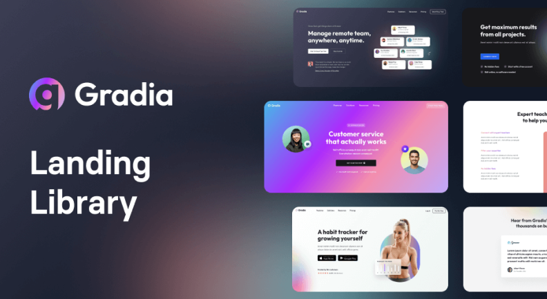 Gradia Tailwind Template Image 1
