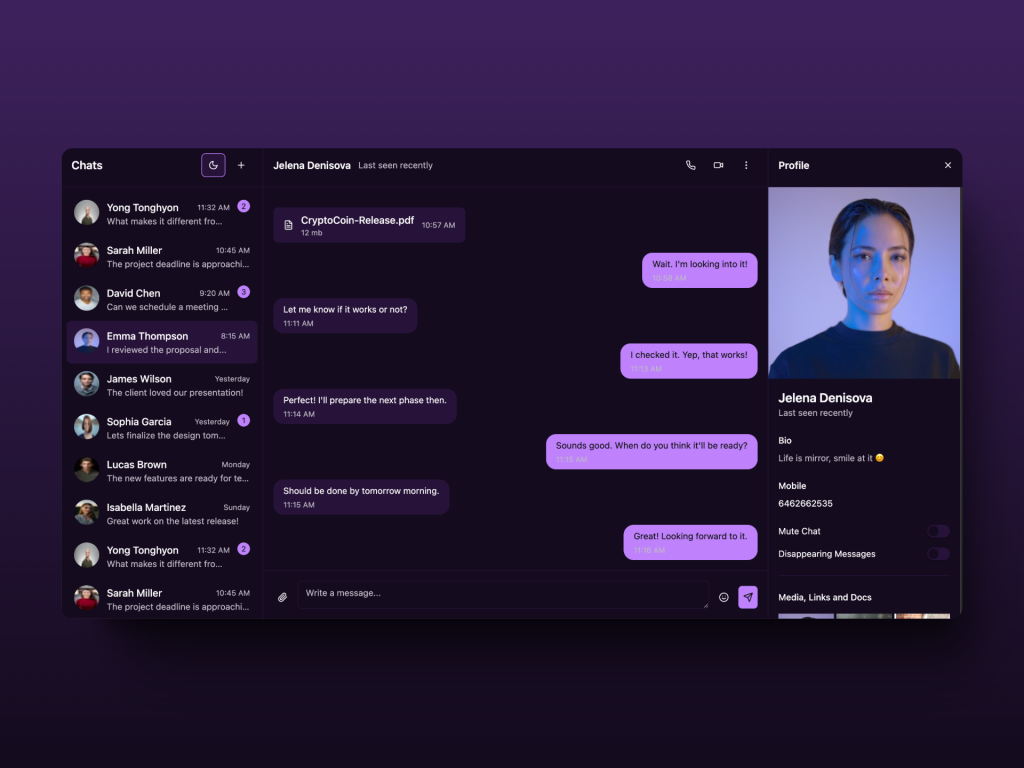 React Chat Template Image 1