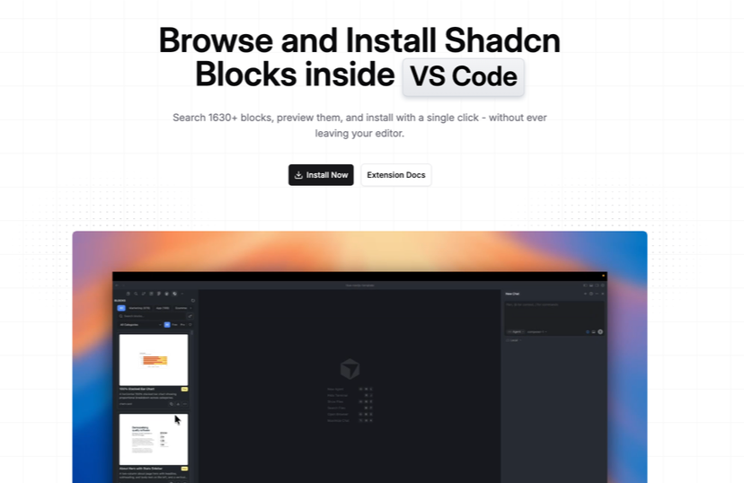 Shadcn IDE Extension Image 1