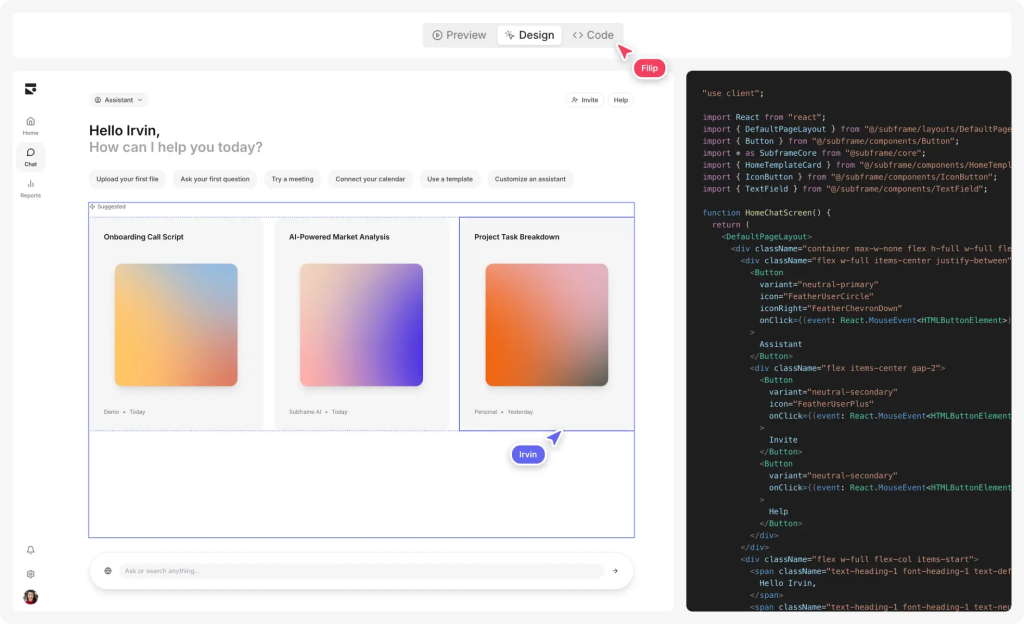 Subframe Tailwind UI Builder