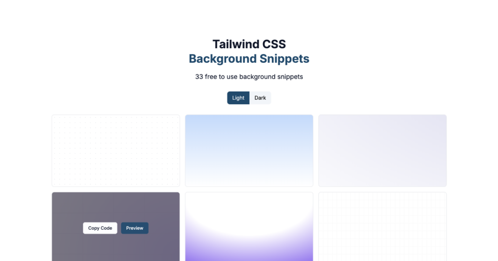 Tailwind Background Snippets