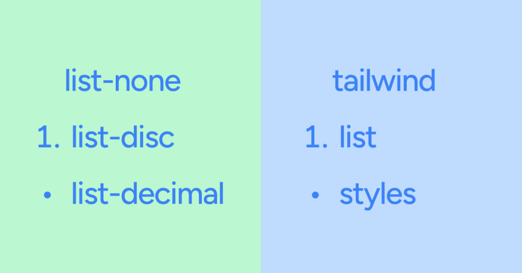 Tailwind CSS List Styles