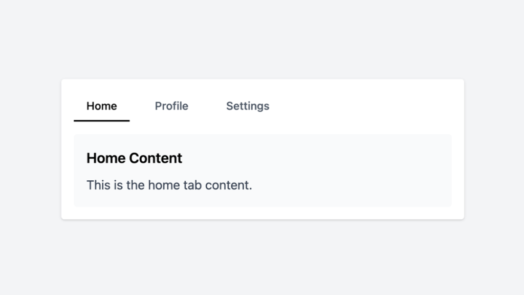 Tailwind Tabs Component