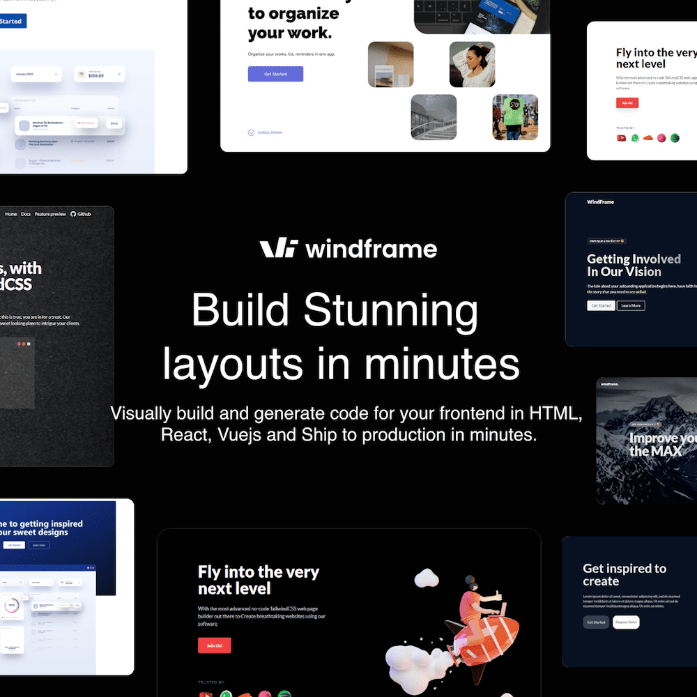 Windframe Landing Page Builder Image 1