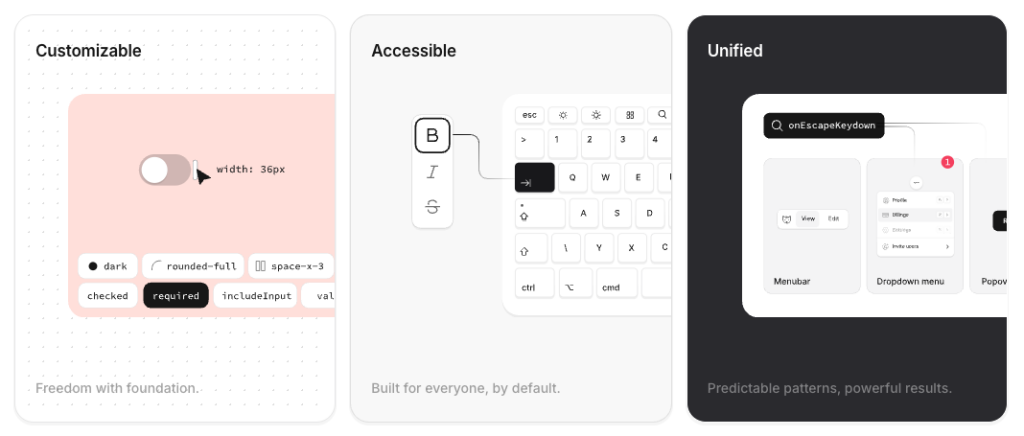 Bits UI Features: Customizable, Accessible, Unified
