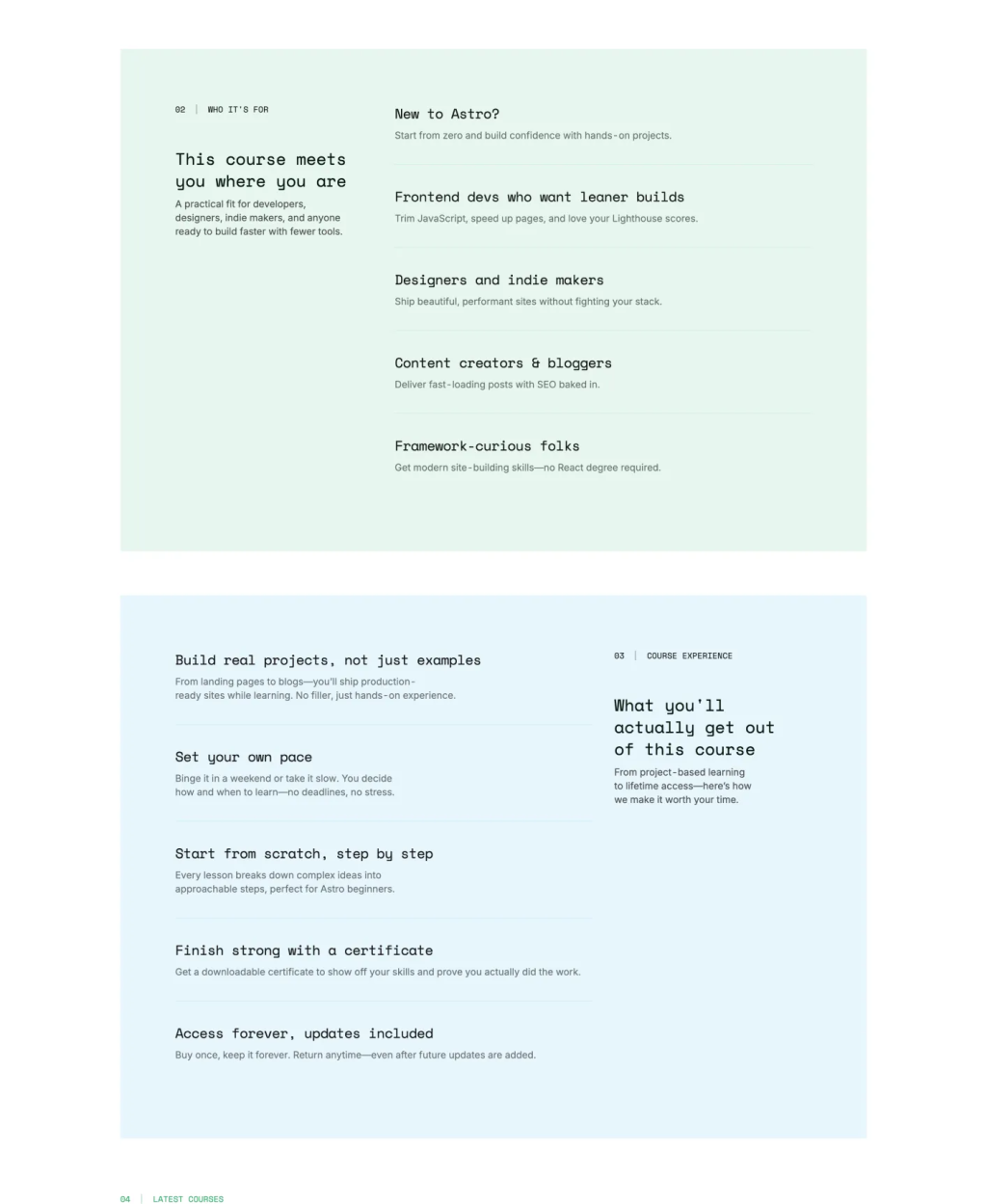 Enlightr Theme - Course Page