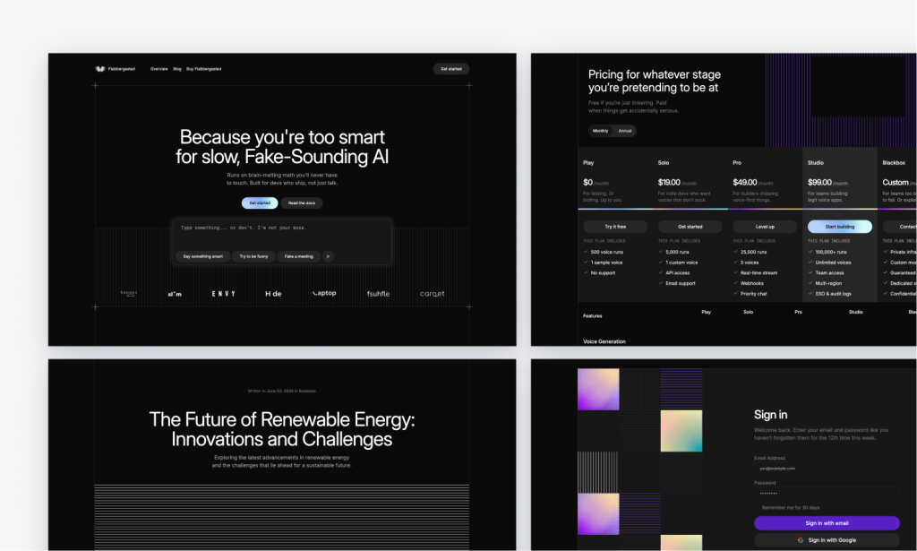 Flabbergasted Brutalist Astro Template