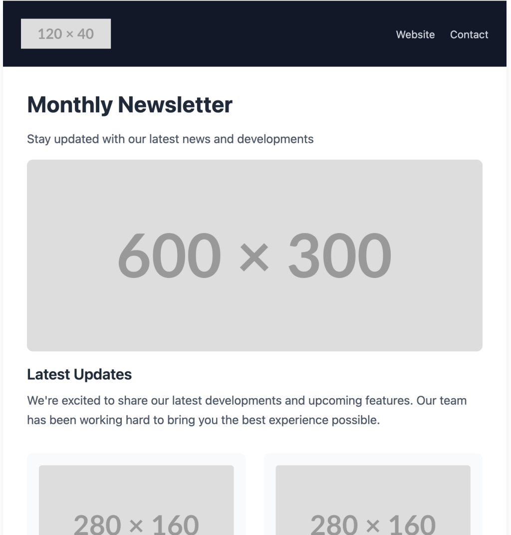 Default Newsletter - Tailwind Email Template