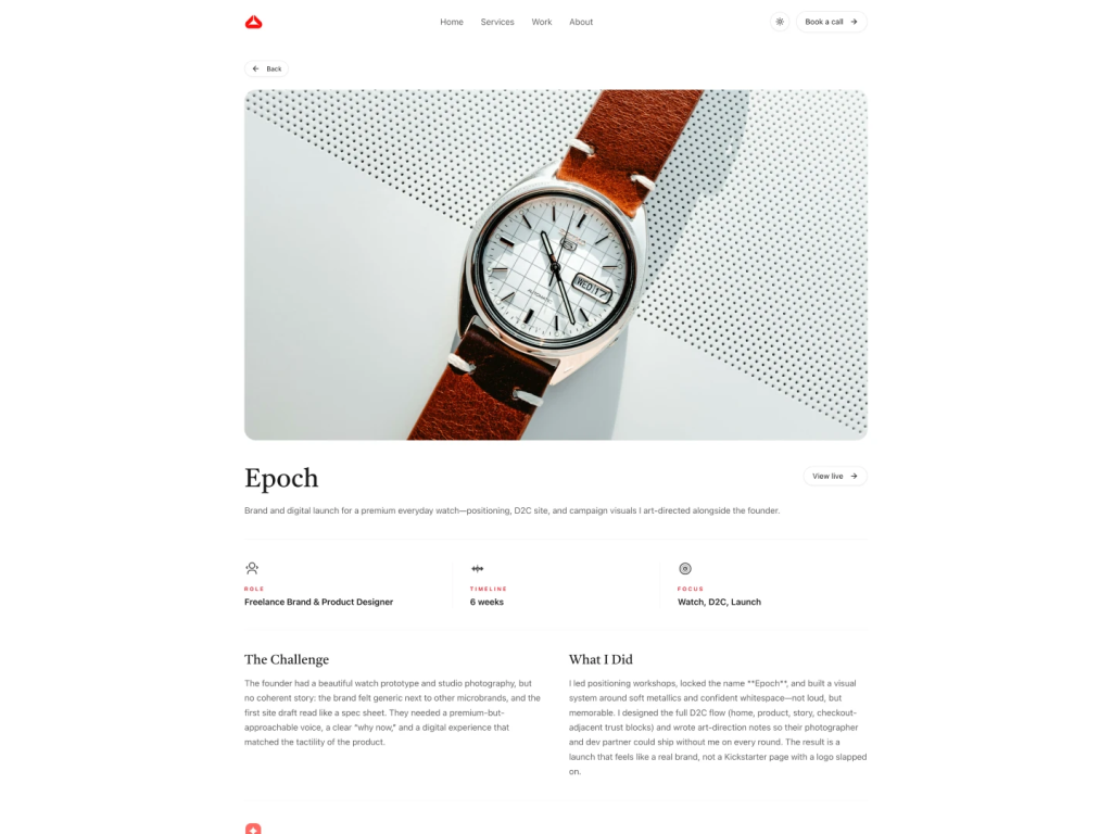 Hatch Template: Freelancer Site with shadcn/ui Hatch Template: Freelancer Site with shadcn/ui