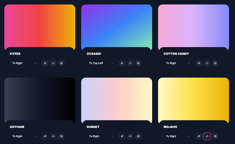 Hypercolor Gradients