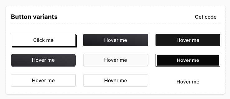 Indie UI - Button variants