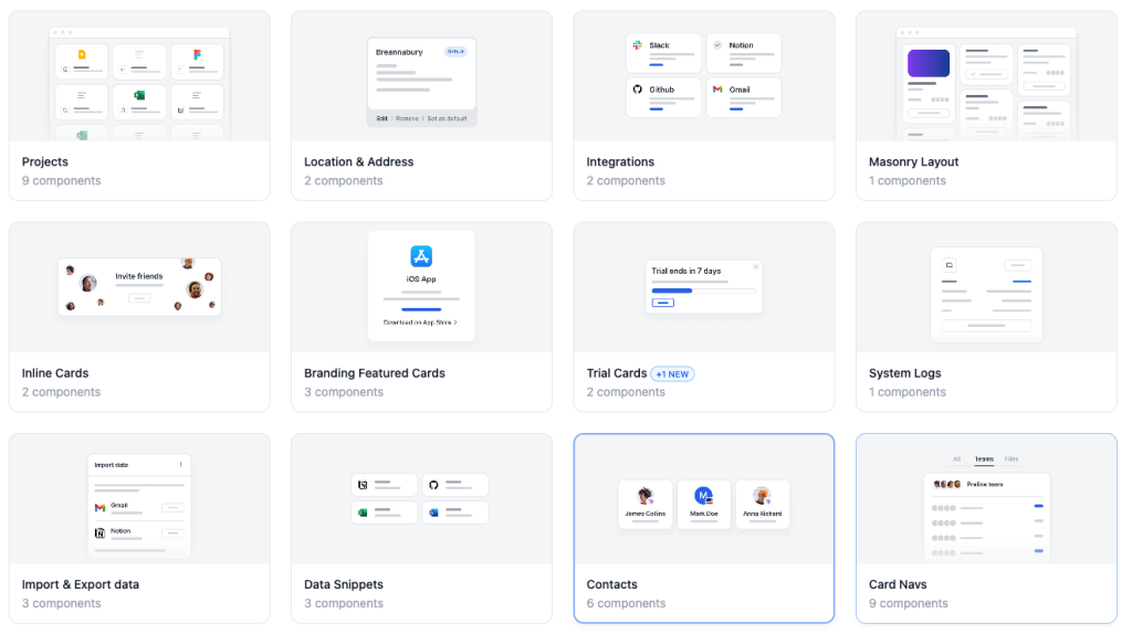 Preline UI - Card Components
