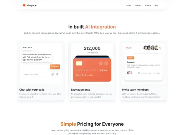 Schedule Marketing Template - Hero
