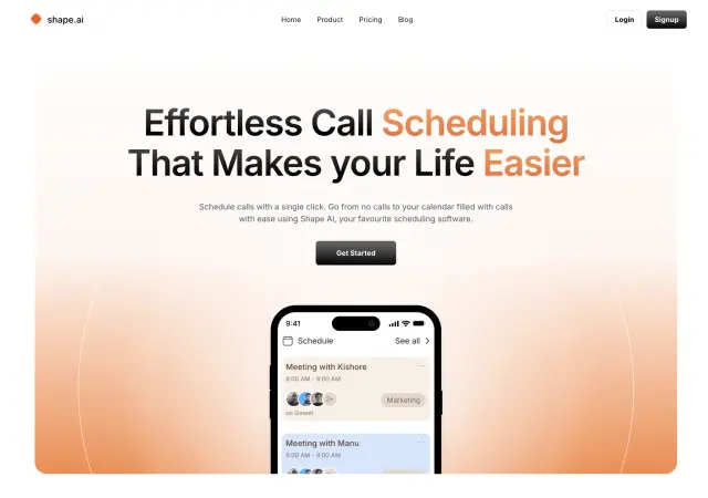 Schedule Marketing Template - Hero