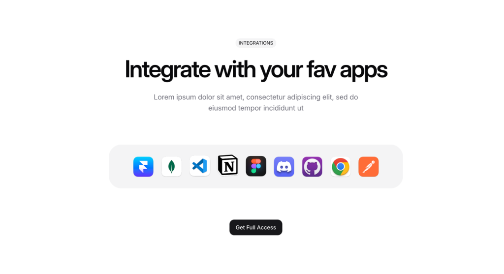 shadcn ui Integration Block