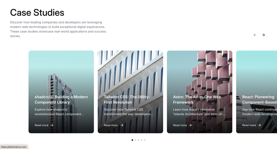 Shadcnblocks - Case Study Component