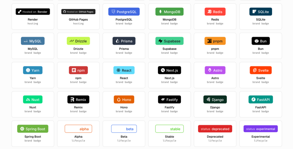 Open Source README Badge Examples