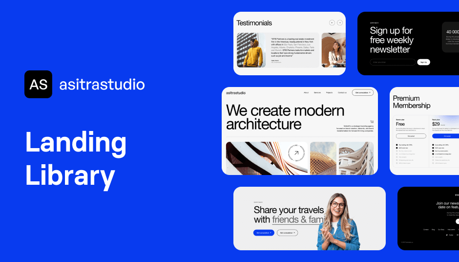 Asitrastudio Landing Page Template