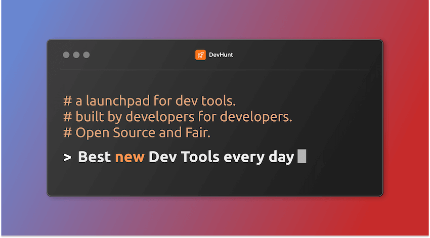 Devhunt Devhunt - PH-style launchpad for dev tools