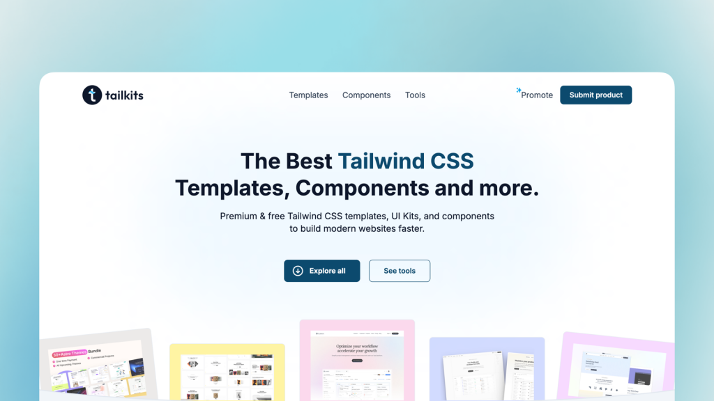 Tailkits: Tailwind-first directory Tailkits: Tailwind-first directory