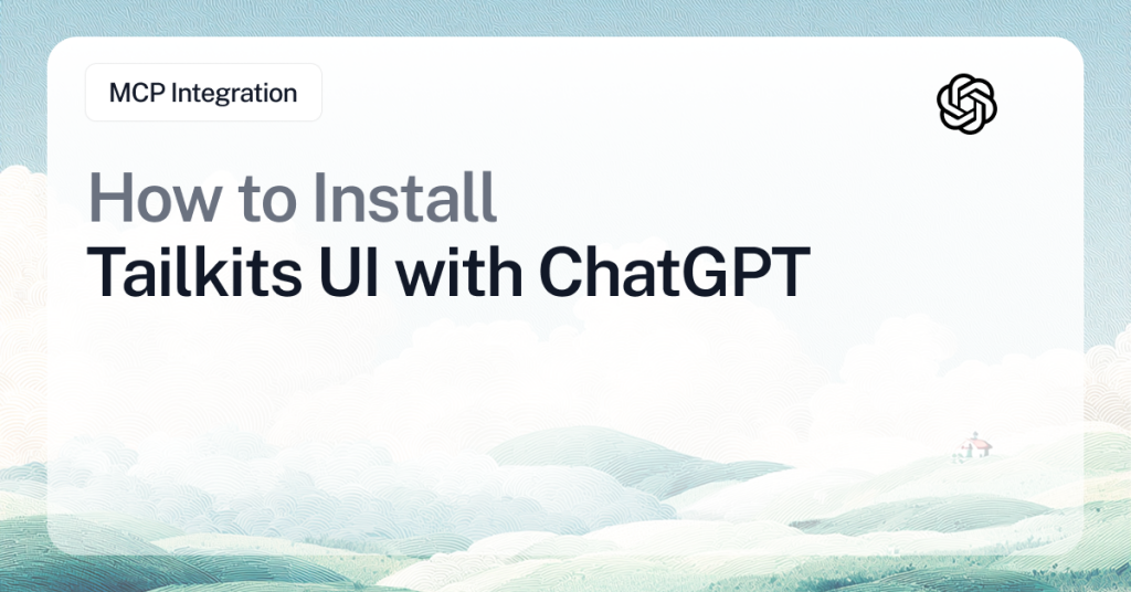 How to Install  Tailkits UI with ChatGPT