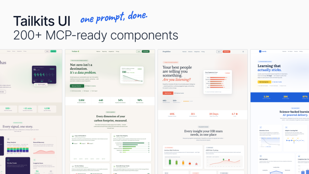 200+ Tailwind Components with MCP Integration