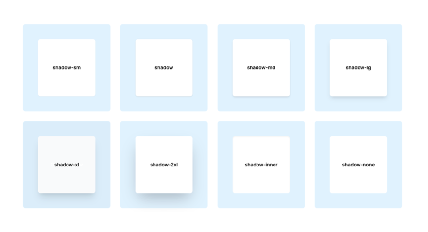 Box Shadow Examples - Tailwind CSS