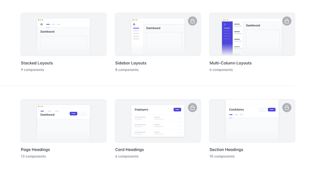 Tailwind UI Application Components