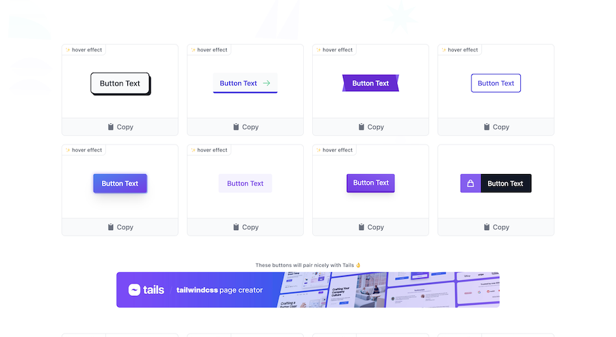 TailwindCSS Buttons Tailkits